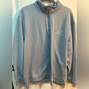 Vineyard Vines, grey, men’s, XXL, half zip sweatshirt, with collar.